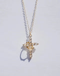 Collana con Croce e Corona di Cristo (Placcato in Oro)