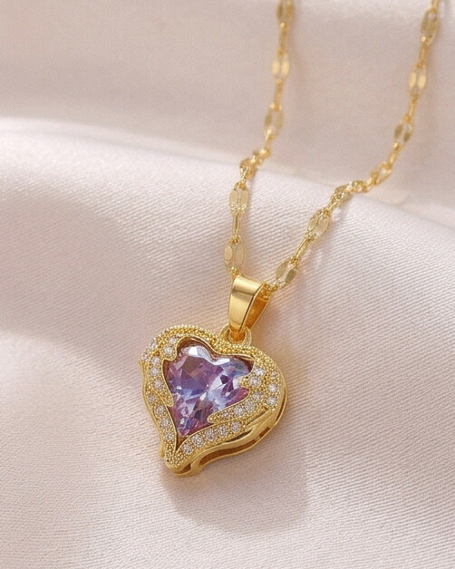 Collana Cuore Benedetto (Placcata in Oro)