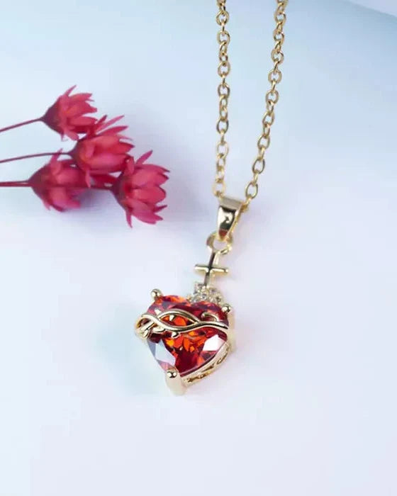 Collana Sacro Cuore di Gesù (Placcato in Oro)
