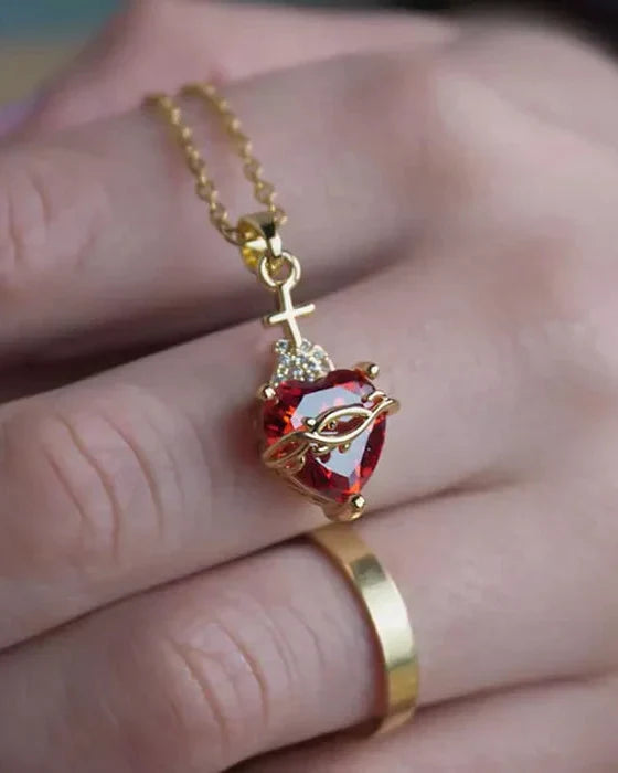 Collana Sacro Cuore di Gesù (Placcato in Oro)