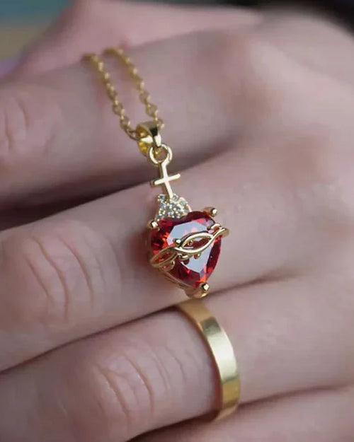 Collana Sacro Cuore di Gesù (Placcato in Oro)