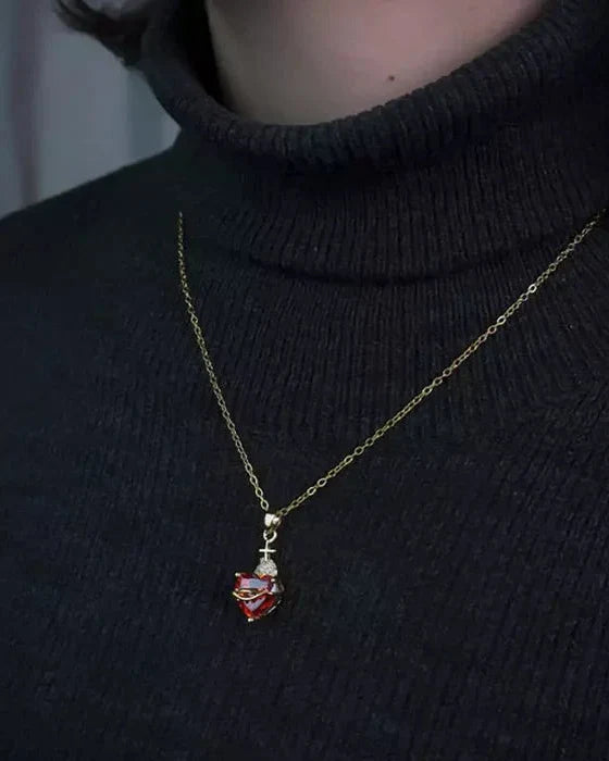 Collana Sacro Cuore di Gesù (Placcato in Oro)