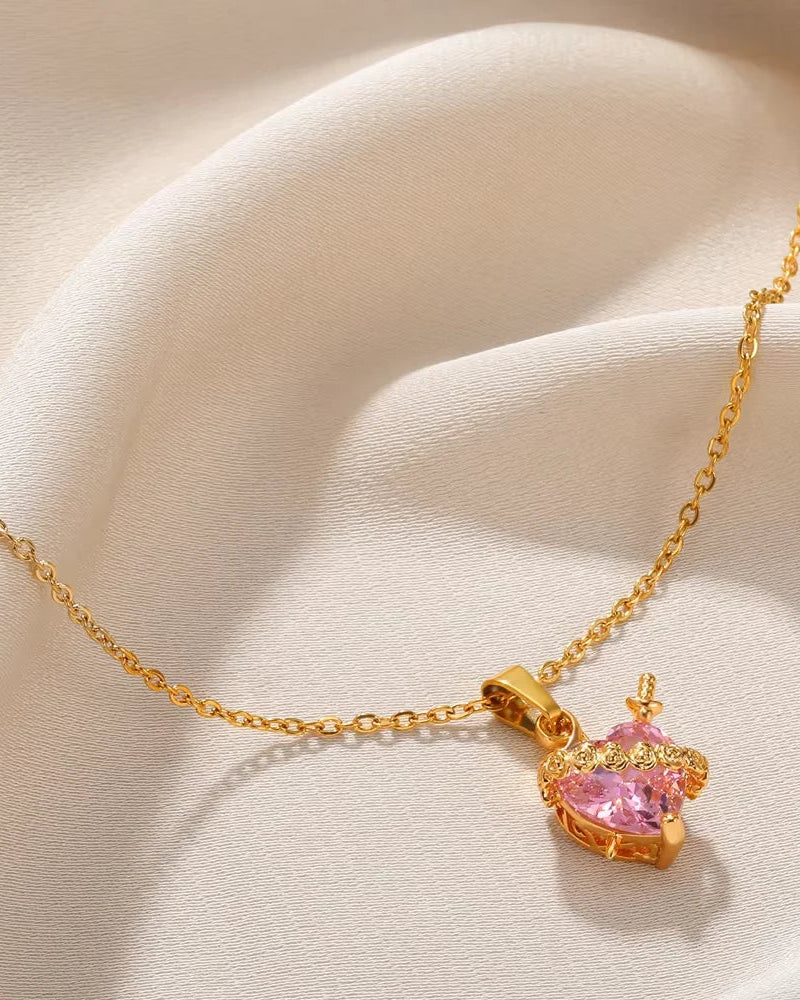 Collana Cuore Immacolato di Maria (Placcata in Oro)